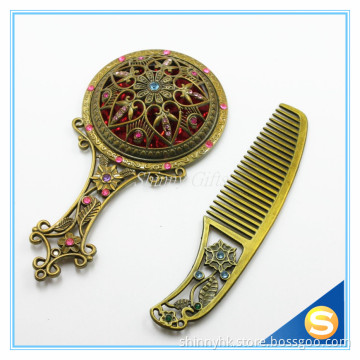 Shinny Gifts 3D Design Mirror Set as Wedding Gift Comb Promo Gifts